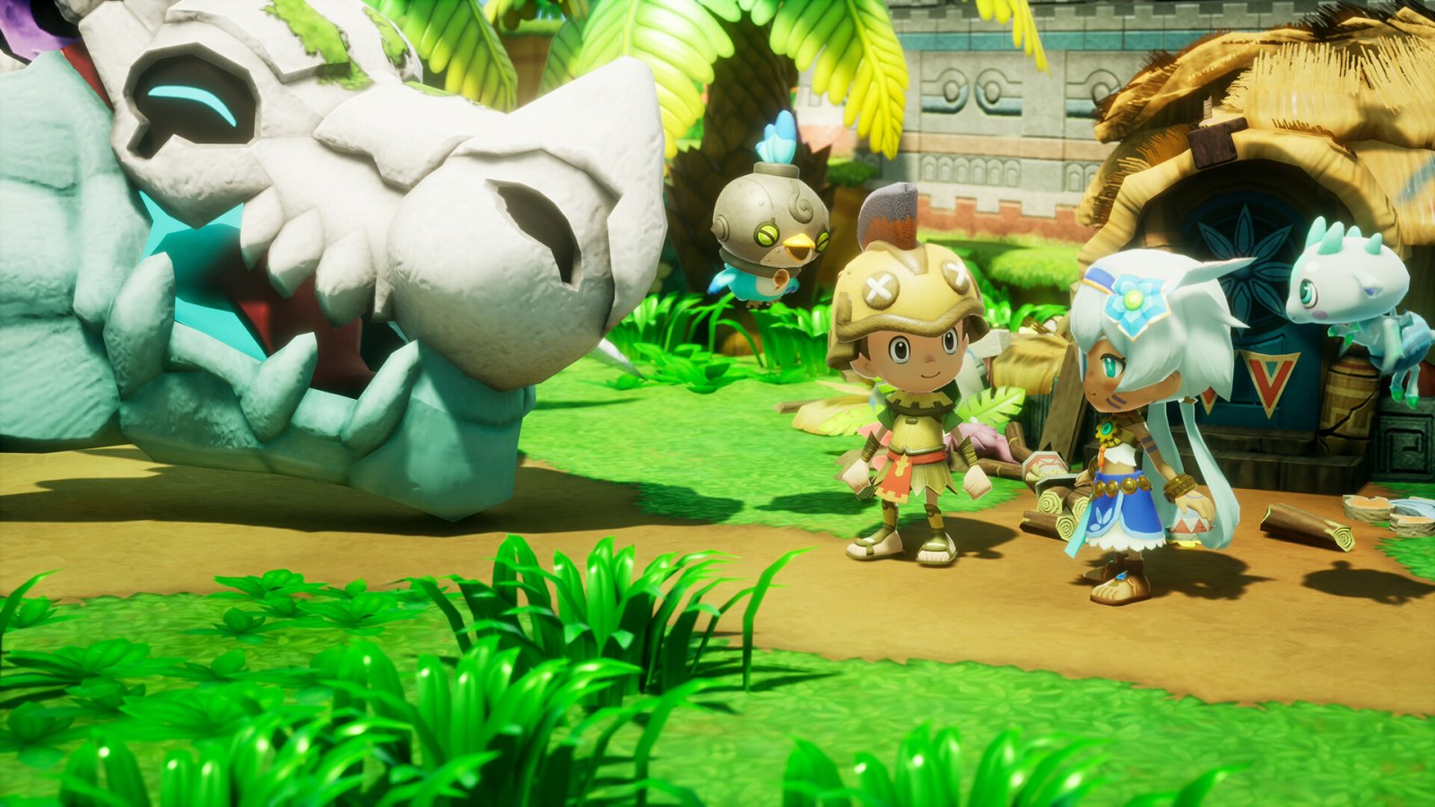 Due personaggi di Fantasy Life i: La Ragazza che Ruba il Tempo