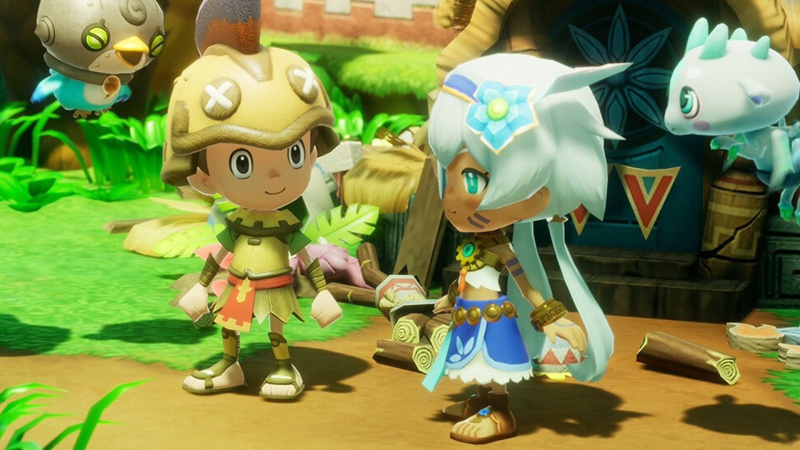 Due dei personaggi di Fantasy Life i: La Ragazza che Ruba il Tempo